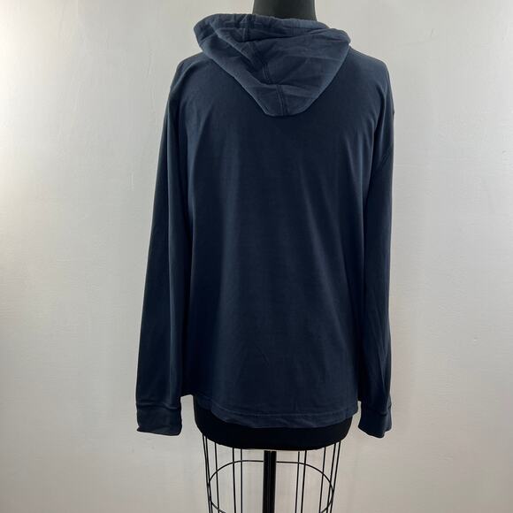 Psycho Bunny Robert Godley Navy Blue Hoodie Logo Pockets Drawstring Size L Large - Picture 6 of 10